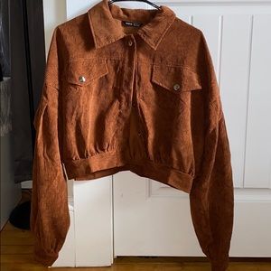 Corduroy Cropped Jacket